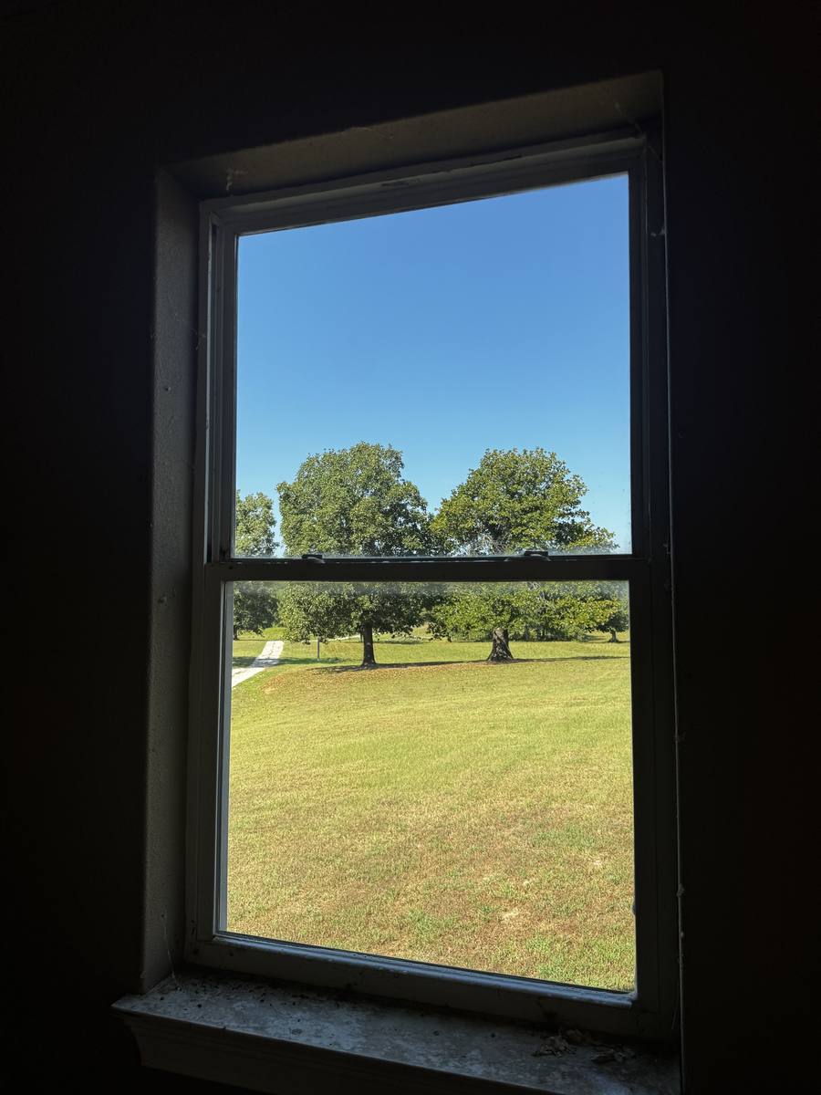 Same window after Puckett’s cleaning — streak-free